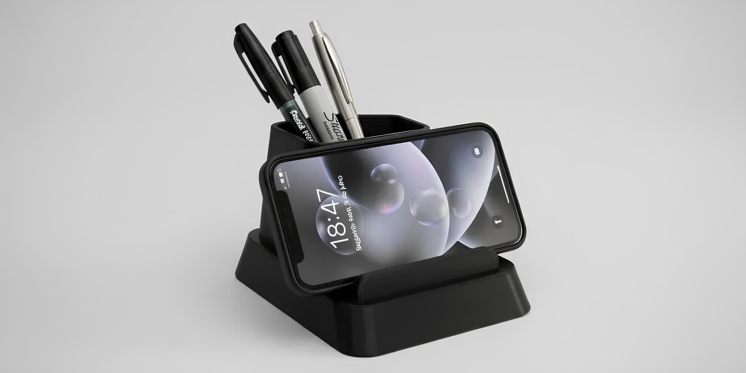 Organizador de Mesa e Suporte para Smartphone